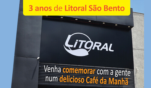 Aniversário da loja São Bento.