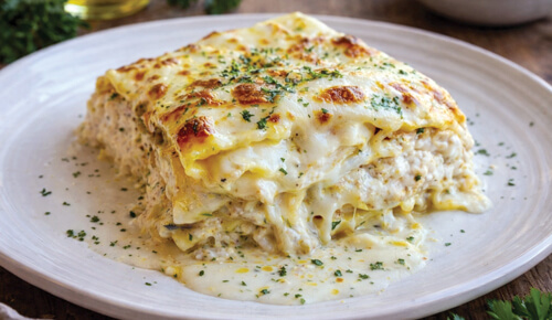 Lasanha de Bacalhau na degustação da semana.